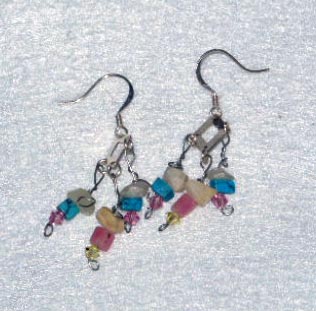 Turquoise & Moonstone Earrings