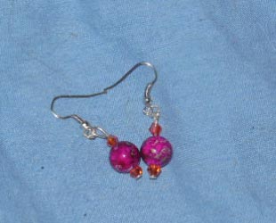 Deep Rose Earrings